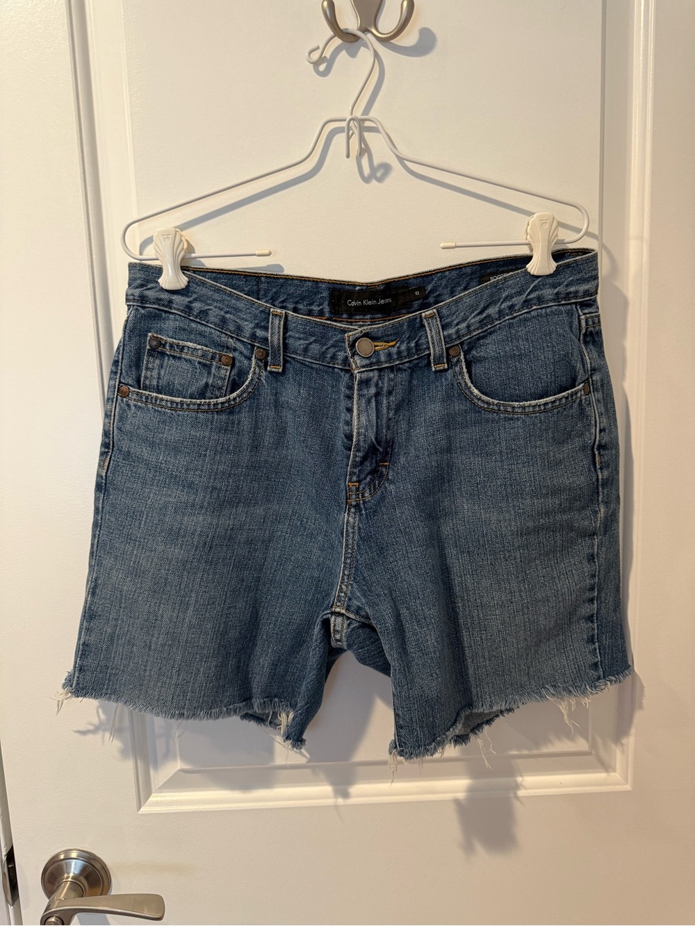 Calvin Klein Vintage Jeans Cutoff Denim Shorts - Medium Blue